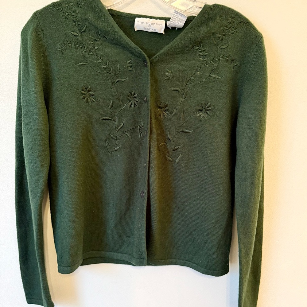 Embroidered Cardigan